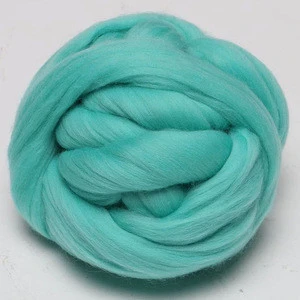 Factory Wholesale and Retail 66s 21 micron 100% Australia Super Chunky Merino Wool Roving Yarn