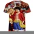 Import Factory wholesale custom one piece anime printing short sleeve luffy t shirt men from China