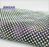 Factory Wholesale  Elastic Crystal Trimming Stretch Rhinestone Mesh Fabric For Clothes/shoes/bags