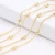 Import Factory Wholesale Jewelry Accessories 14 k Gold Plated with 3*5mm Beads Brass Chain from China