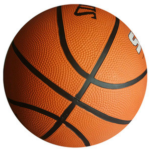 Factory wholesale Rubber material custom logo Mini Size 3 18cm Kids rubber basketball
