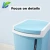 Import Fashion 9L 11L high quality rectangular plastic household kitchen trash can waste bin with push lid from China