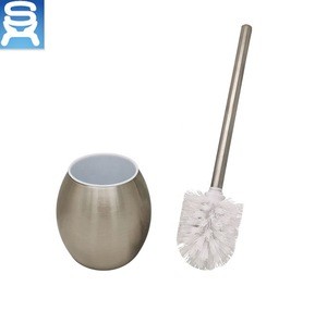 Fashion ball shape metal cleaning standing toilet brush holder