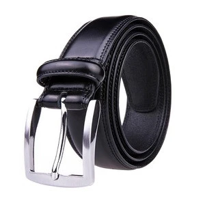 Fashion Branded Good Leather Formal Dress Ratchet Belt For Man  Custom Semi-finished Top Grain Leather Belts for Men