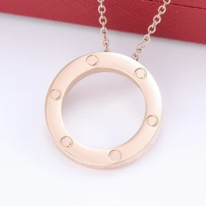 Fashion Titanium 316L stainless steel Jewelry for women  LOVE necklace jewelry