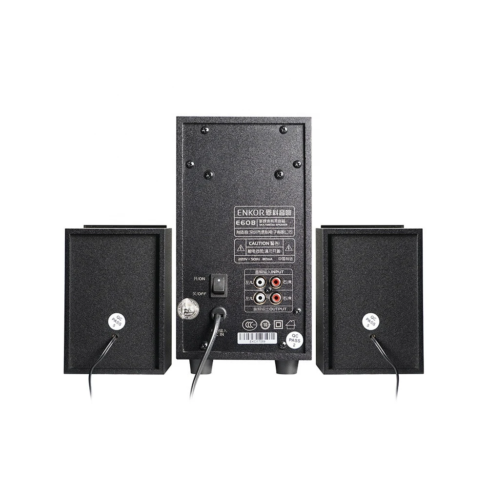 Favorable price and promotional with USB/SD/FM/BT 2.1 channel multimedia speakers