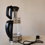 FCC CB CE Certification Home Kitchen Appliances Keep warm function 1.8L Glass Electric Kettle