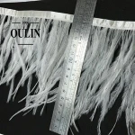 Feather fringes trim type fringes trims used on fashion garments tassel trims