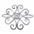 Import fence designs gate decorative Wrought Iron Rosettes flower fence panel from China