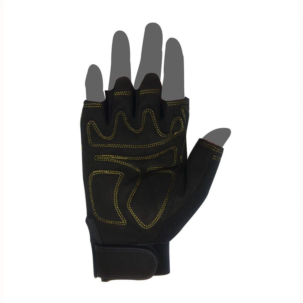 Fingerless Bicycle Racing Gloves Synthetic leather palm high abrasion resistance Riding Cycling Gloves