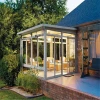Flat Sun Room Best High Quality Thermal Break Roof Hardware Aluminium Glass House For Beautiful Garden