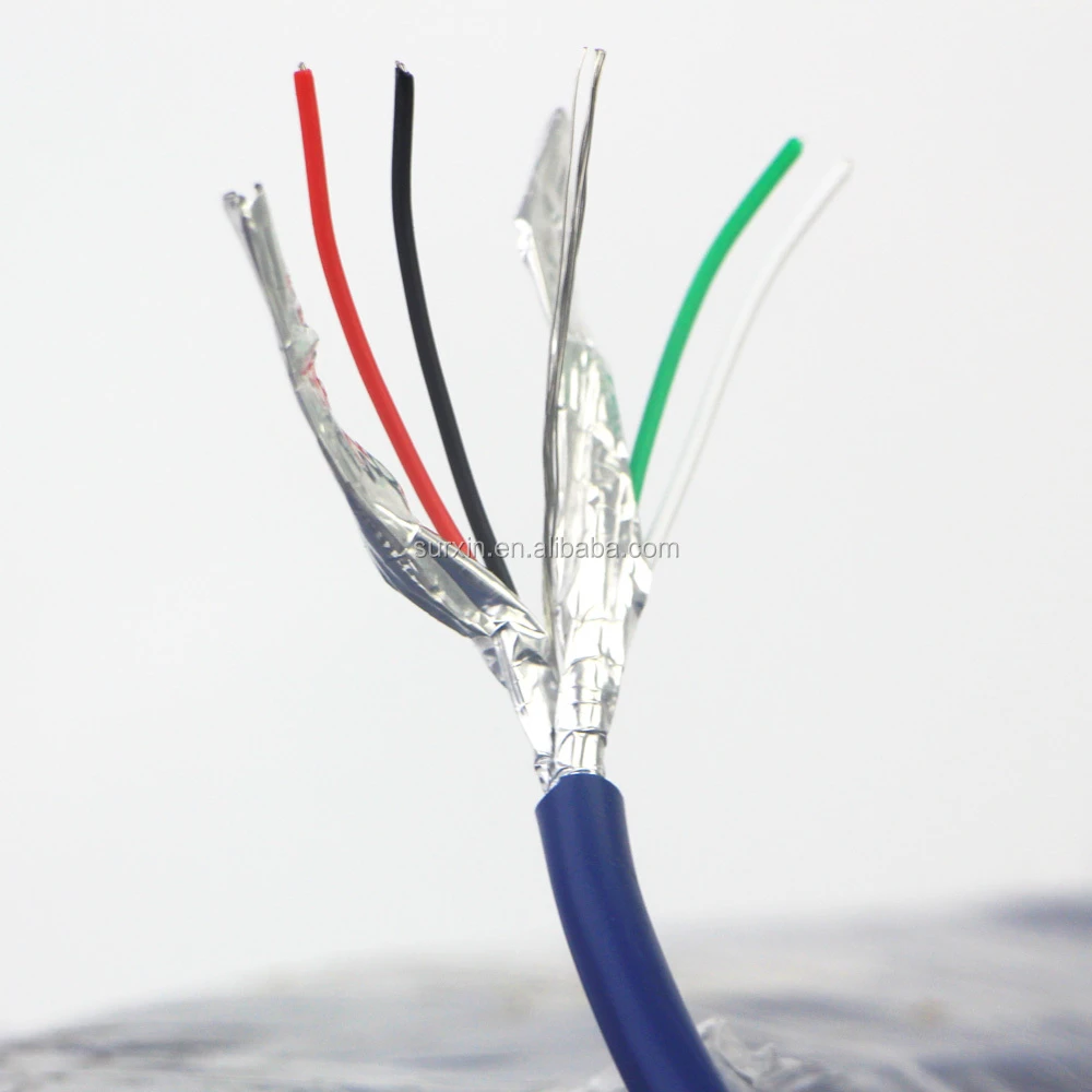 Flexible braided control cable rvvp 4x1mm2 300 500v rvv/rvvp
