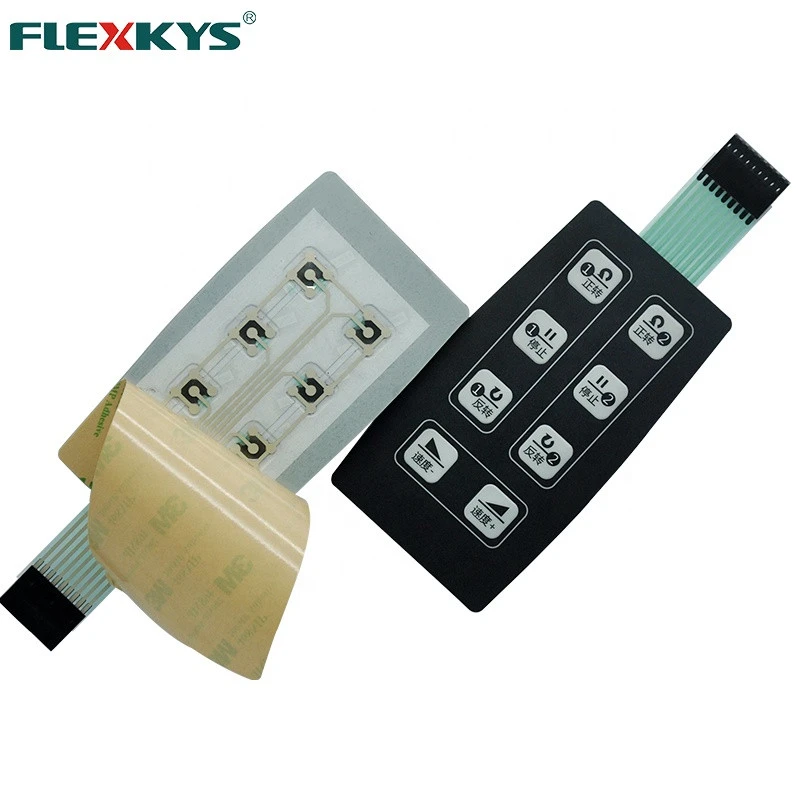 Flexkys metal dome adhesive pad keys membrane switch keypad keyboard