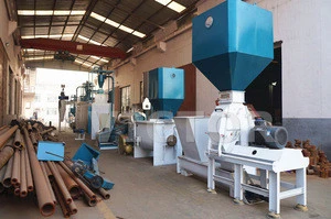 floating fish feed extrusion processing plant making fish food ingredients in Peru