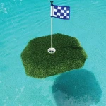 Floating Green  Mini Golf Mat with Tee mat