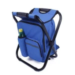 Folding Camping Fishing Backpack Chair with Cooler Bag