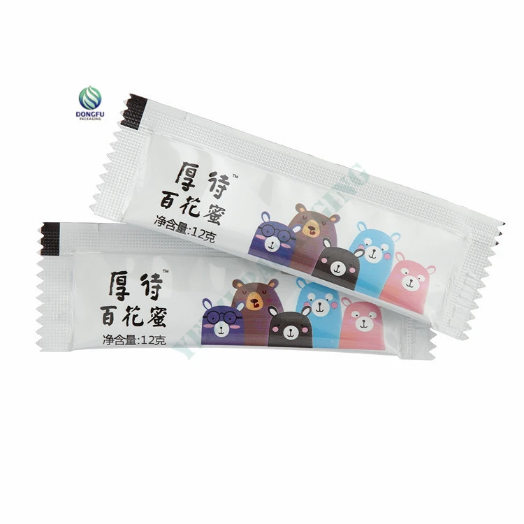 Food grade plastic instant milk honey protein coffee tea powder stick sachet bag packaging roll film