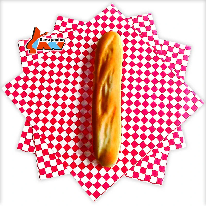 Food Wrapping Paper Packaging,Burger Wrapping Paper,Custom Printed Grease Proof Mg White Sandwich Paper Wrap