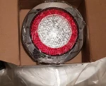 Free shipping Emark approved 122mm 4.8inch Round Stop Tail Light Direction Indicator Light with chromed ring