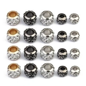 Free Shipping Shambala Metal Bracelet Spacer round Beads For Jewelry Accessories Making