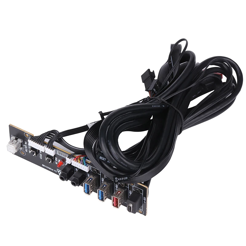 Front Panel Power Switch+Reset+RGB+SPK+MIC+USB 2.0x2+USB 3.0+TPYE-C PC Board For Computer