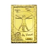 FS-Craft Leonardo Da Vinci Great Work Oil Mona Lisa Plated Gold Bar 24k Pure Bullion Gold