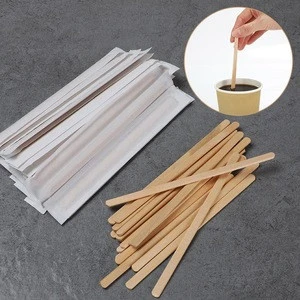 FSC-certificate eco friendly disposable Individually paper Wrapped Coffee Stirrers