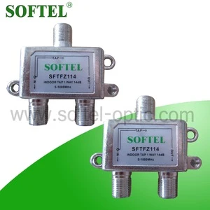 FTTH Indoor 5-1000MHz CATV Tap Splitter, High Isolation Coaxial Tap