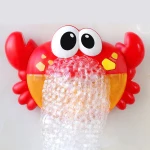 Funny baby bath toys bubble crabs toys with automatic music bubble machine