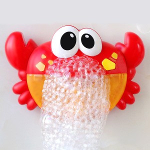 Funny baby bath toys bubble crabs toys with automatic music bubble machine