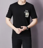 G-SDQL Boys T-shirts Street Designer Crew Neck Summer Short Sleeve Drop Shoulder Hip Hop Graphic T Shirt for Men