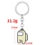 Import Game Among Anime Keychain Charm Metal Colorful Key Chains Car Keychain Accessories from China