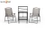 Import garden furniture set hot selling steel dining table folding chair from China