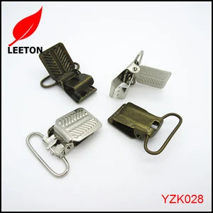 Garment accessries Strong 1.0inch metal suspender clip