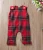 Import GD215AB Autumn winter big sisiter little brother girl plaid strap dresses baby romper jumpsuit Christmas new year clothing from China