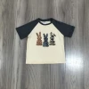 Girlymax Easter Infant Short Sleeve Animal Bunny Cartoon Clothing Baby Tshirt Kids Boys