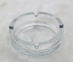 glass ashtray with logo and spray paint color