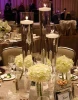 glass cone flower vase for events parties,flower vase wedding centerpiece table decoration,modern events vase decor idea