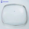 Glass Lid Manufacturer OEM Size Square Oval Tempered Glass Lid for Cookware