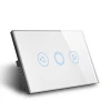 Glass panel touch sensor smart home wall switch LED light dimmer