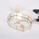 glass storage tray cosmetic tray girl birthday gift lipstick nail polish jewelry display stand makeup brush storage