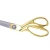 Import Gold multi-size all stainless steel plating hot sale dressmaking cutter trimming sewing tailoring scissors from China