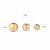 Import Gold-plated stainless steel irregular round bead necklace accessories pendant necklace female fashion simple accessories from China