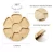 Import Good Quality Natural Vegan Wooden Food Serving Dividing Trays 360 Degree Rotating Bamboo Party Tray from China