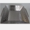 Good quality stainless steel bbq baking tray bbq grill vegetable basket