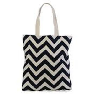 Gots certified organic cotton canvas tote bag printed