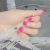 Import Gradient full cover pink false nails acrylic diy 3d artificial nail tips nail art supplies from China