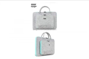gray felt laptop bag  Briefcase felt felt laptop bag