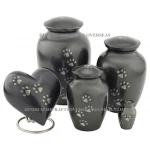 Green Engraved golden banyan tree High Quality Cremation Urns for human ashes urn wholesale funeral supplies from India
