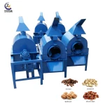 Green tea roaster processing machine